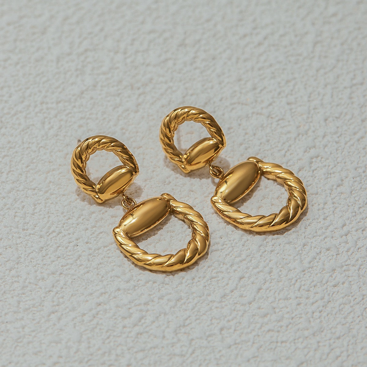 Louisa hoops abstract earrings