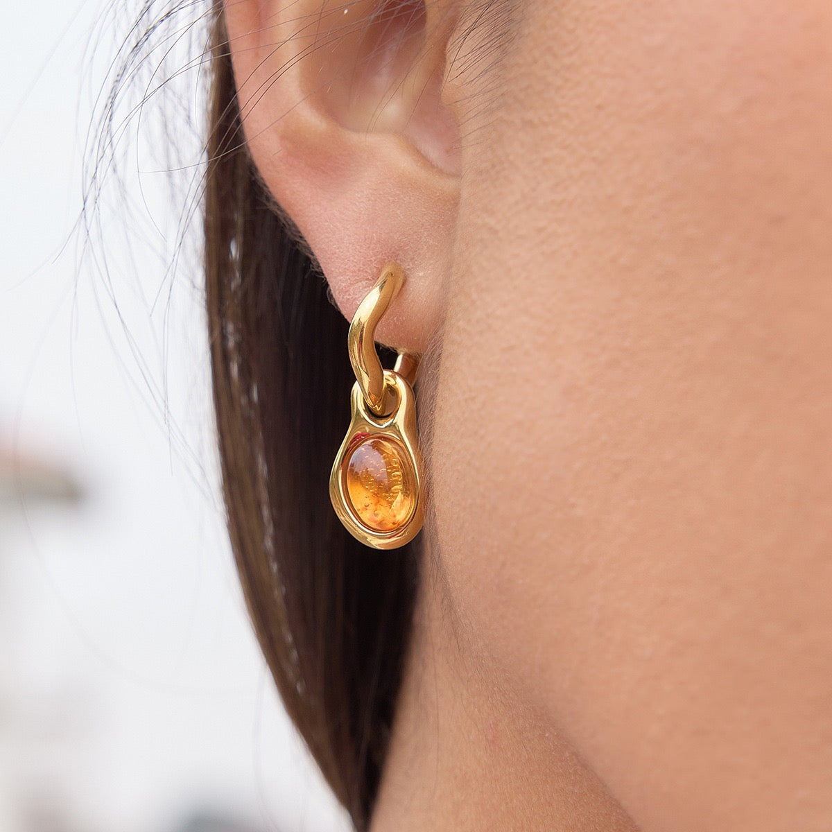 Amber dream earrings