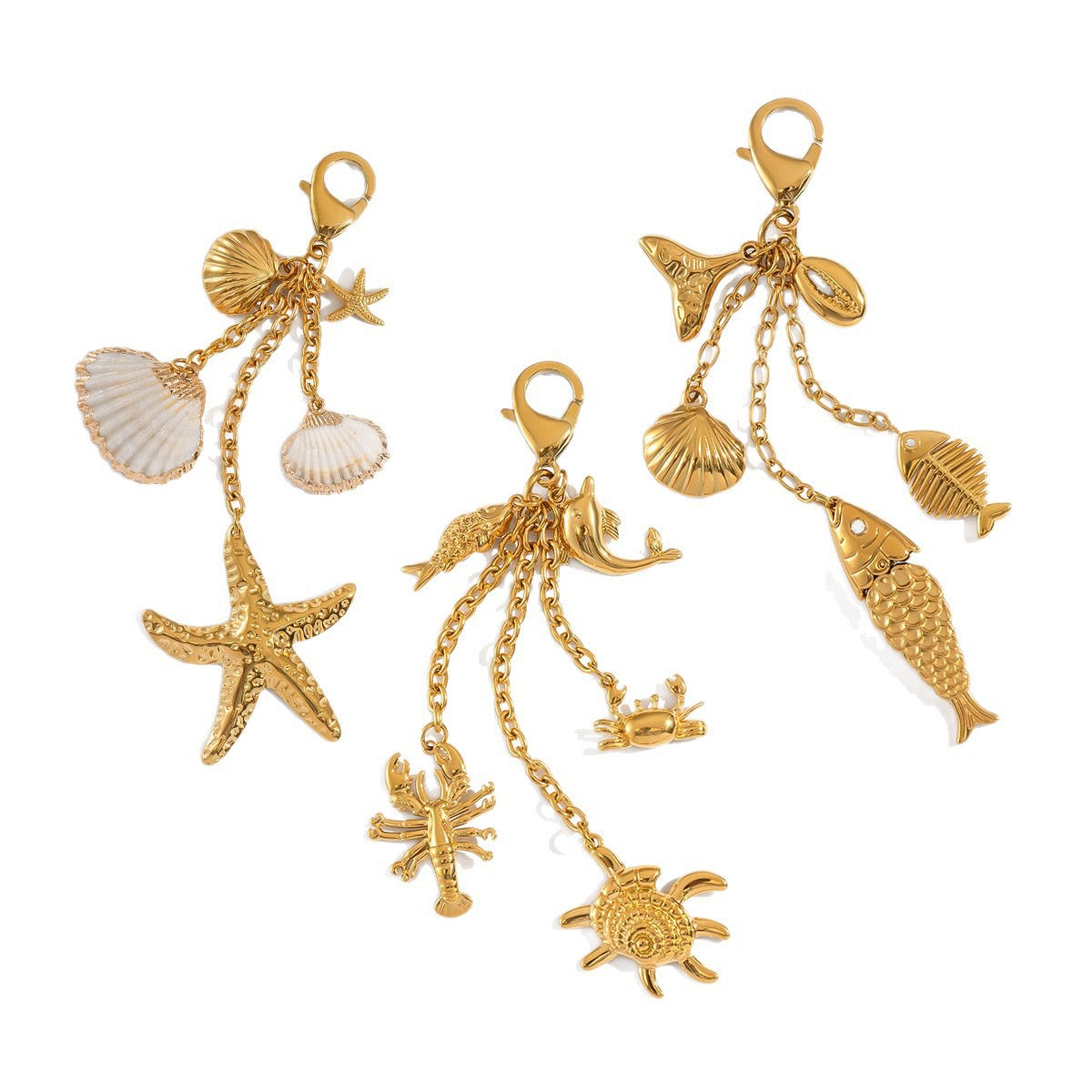 Beach side key chain / bikini pendant