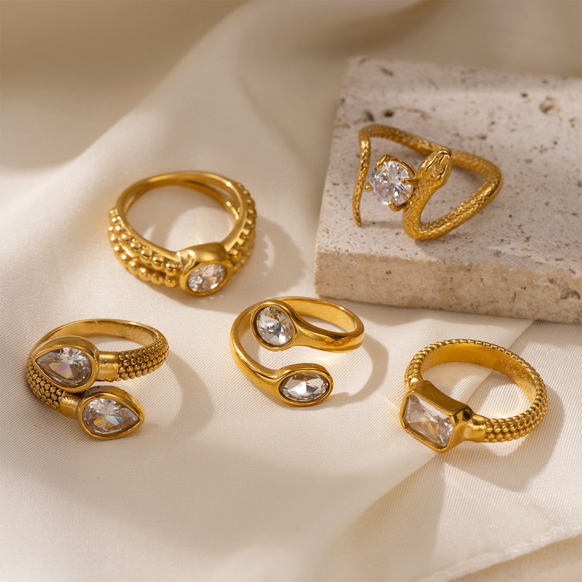 Valencia Zirconia Statement Ring