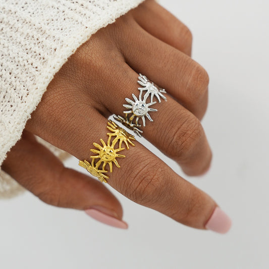 Sun band rings