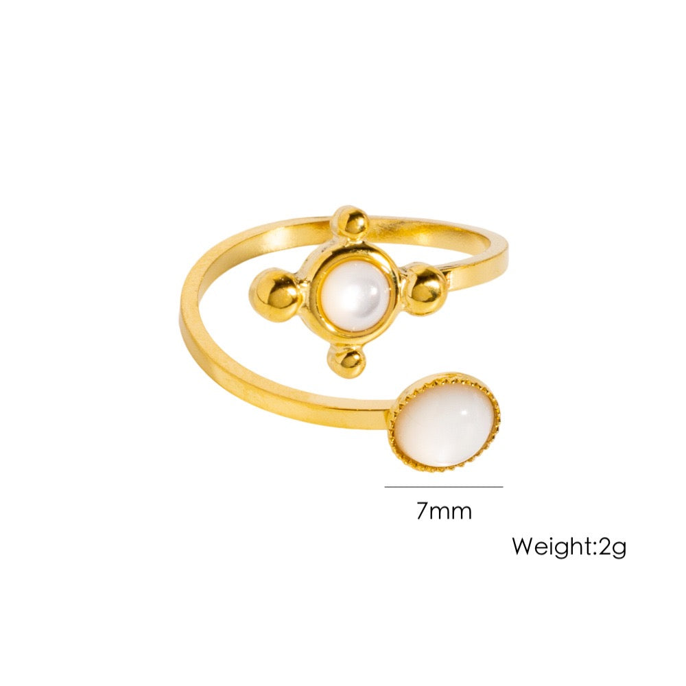 Shooting stars gem rings