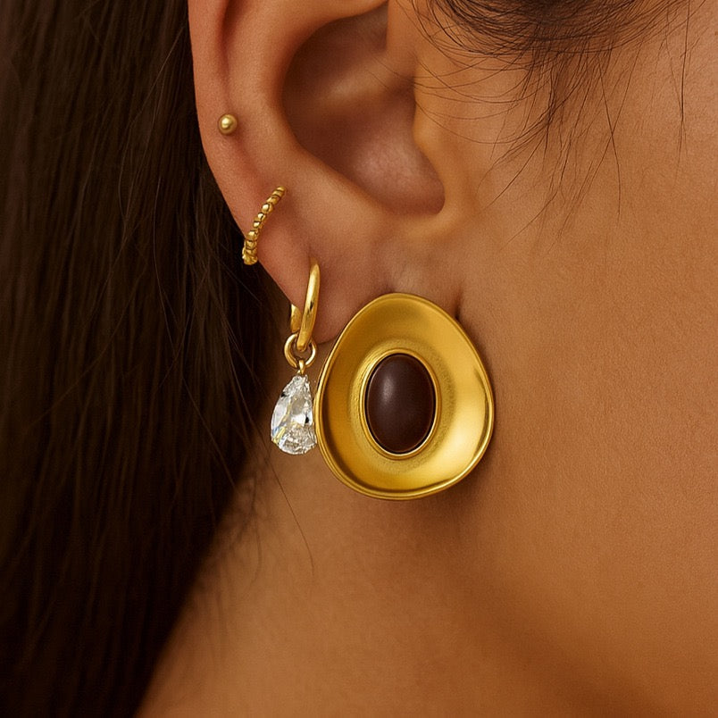 Red Gem earrings
