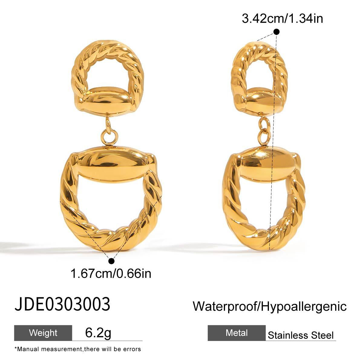 Louisa hoops abstract earrings