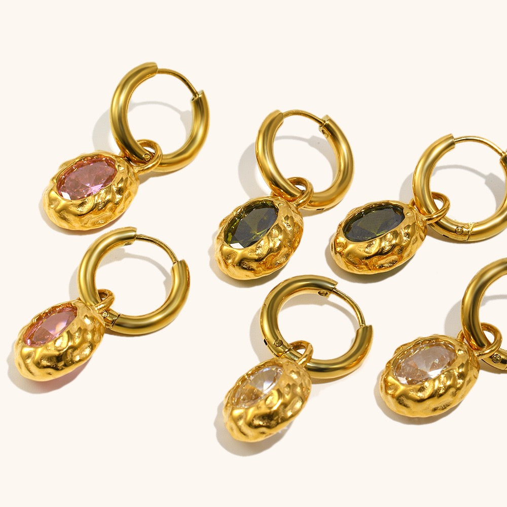 Sugar rock rainbow hoops
