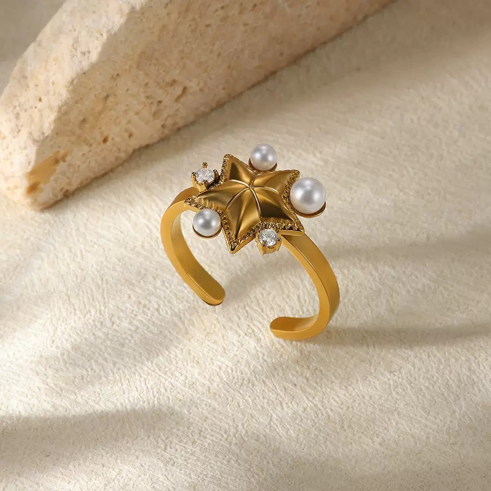 Pearly ocean starfish rings