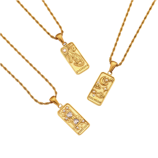 Tarot cards necklaces