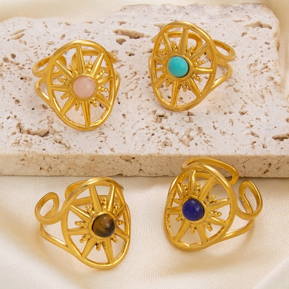 Round stars rings