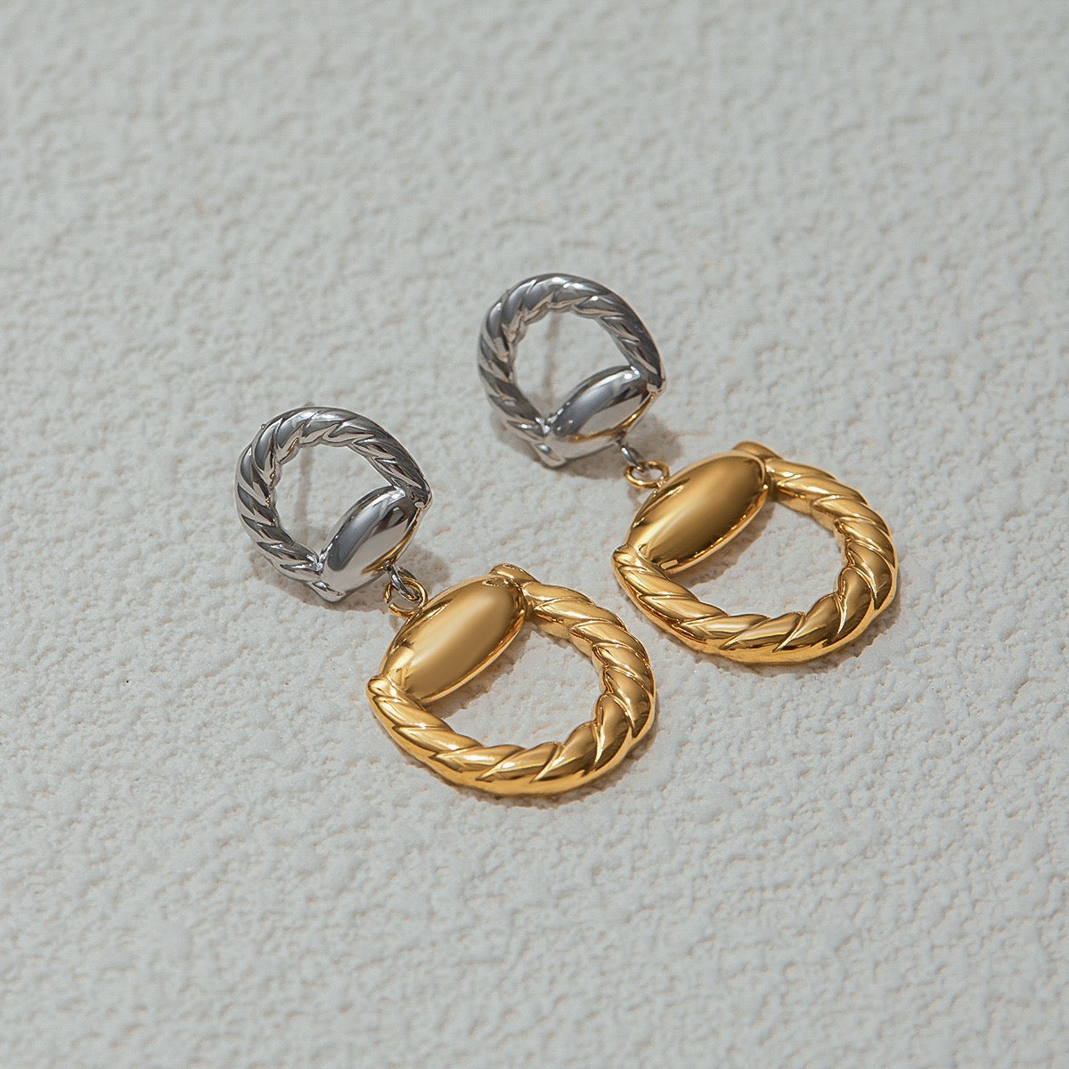 Louisa hoops abstract earrings