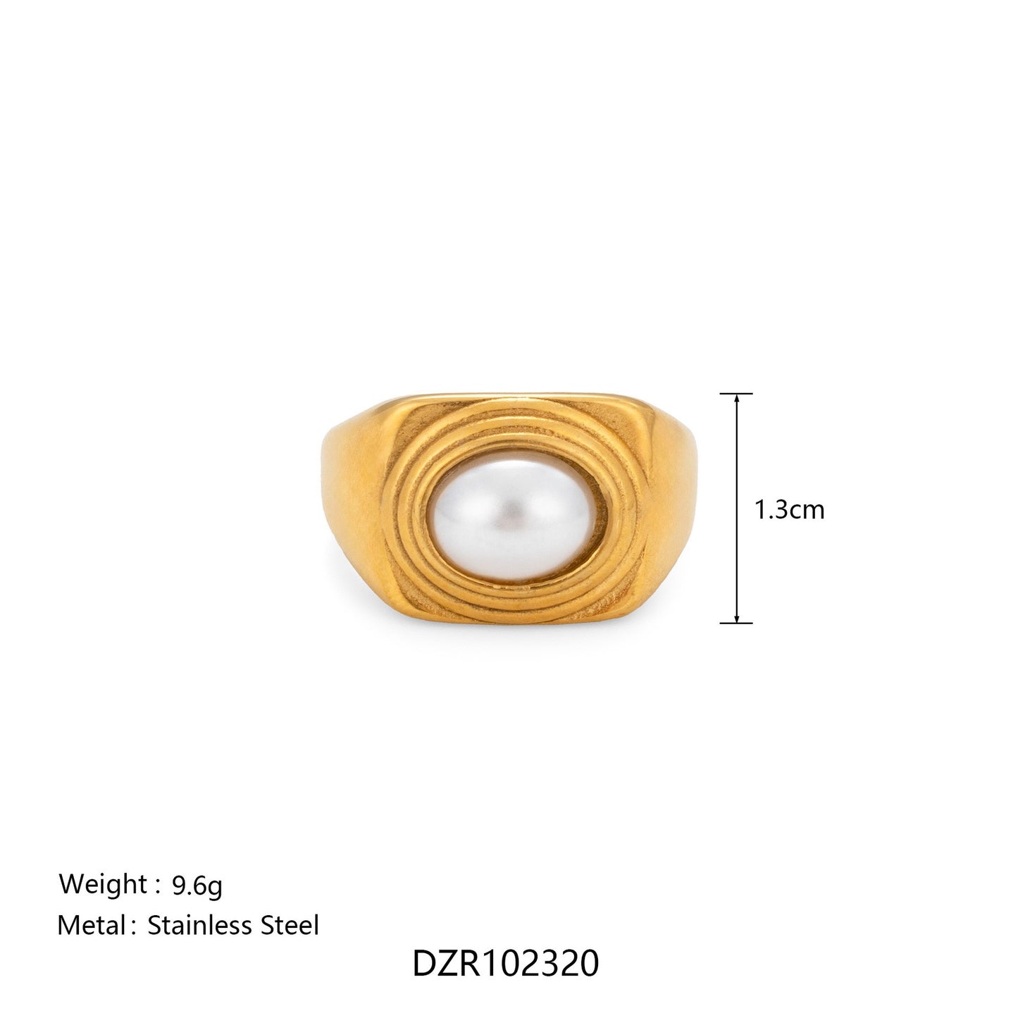 White pearly rings collection