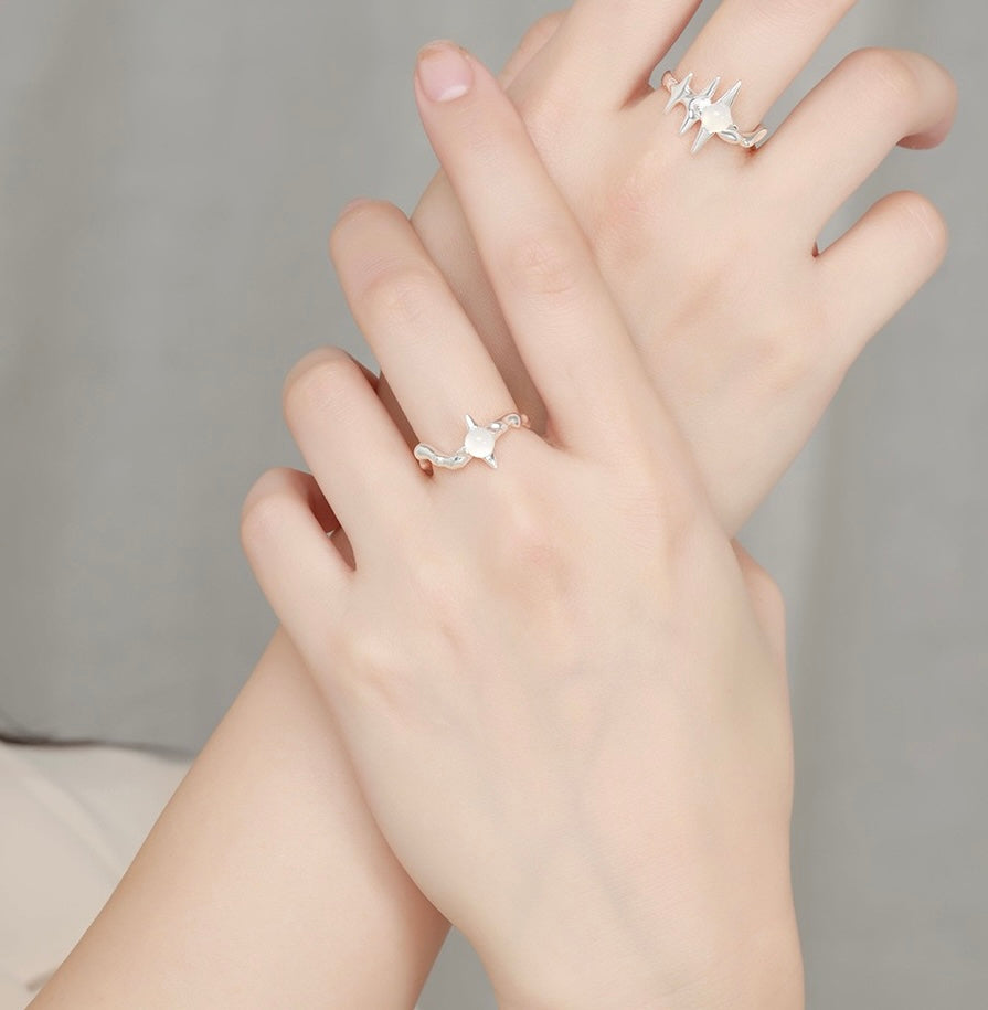 Little star silver ring