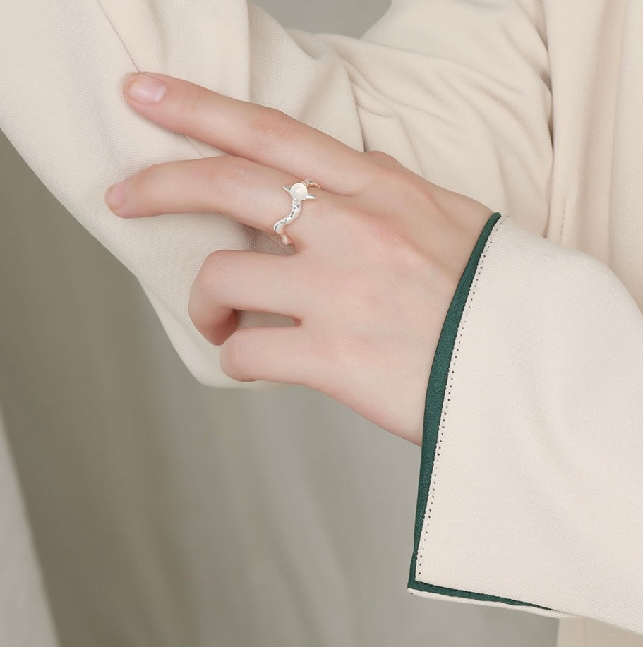 Little star silver ring