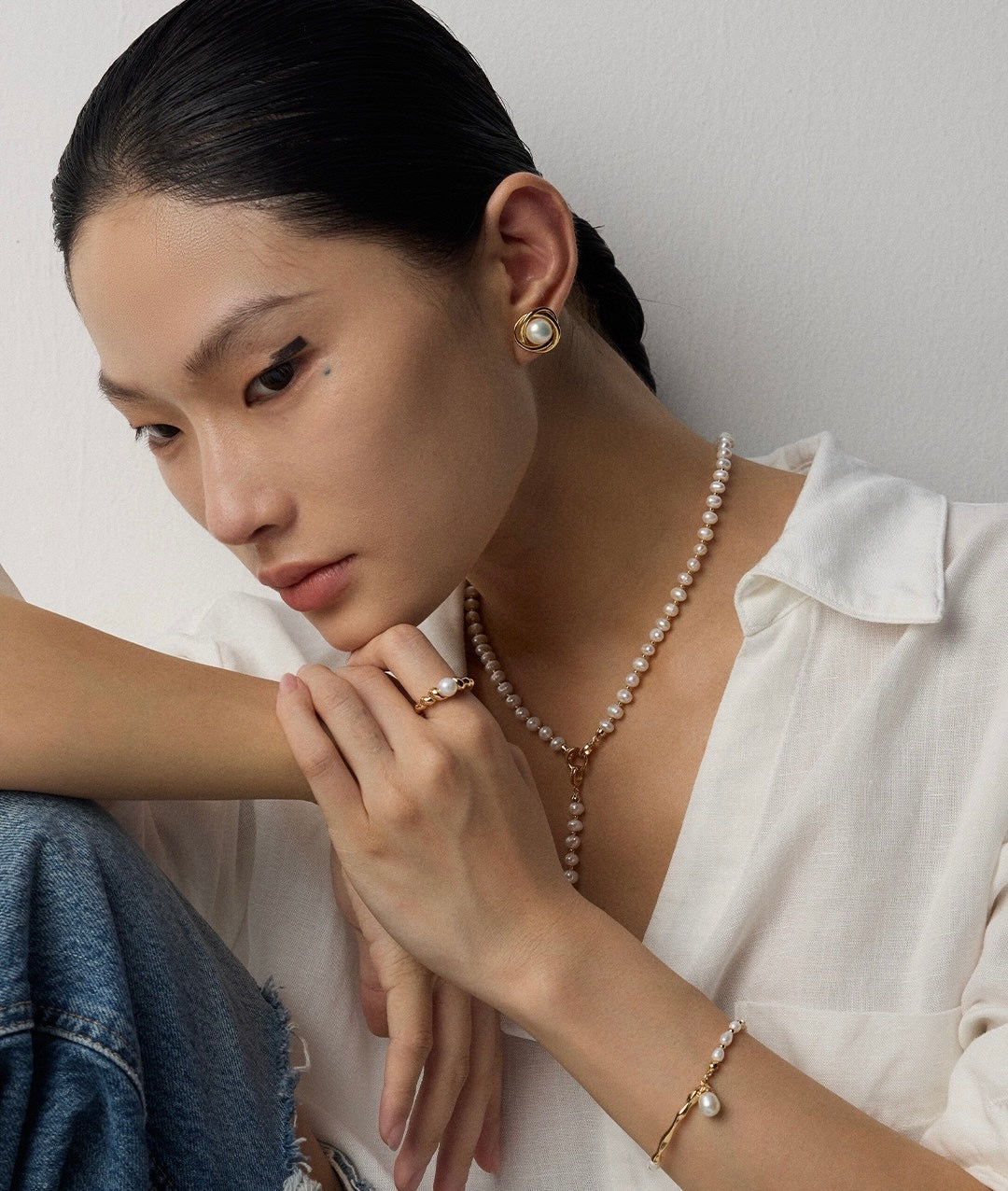 Treasure hunt pearl ring