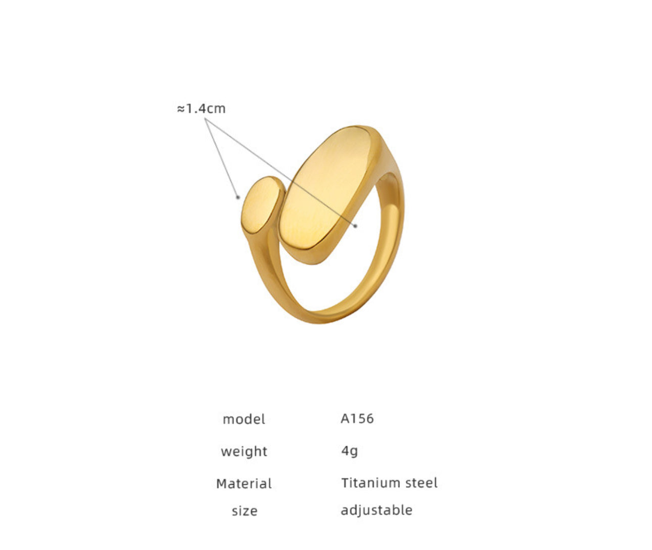 Waaga flat lay ring