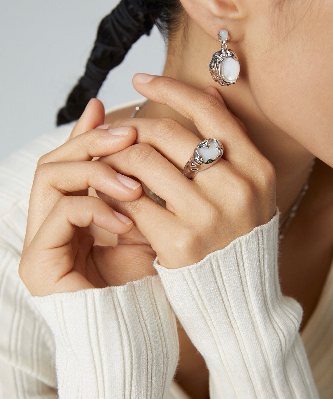 Silver mother of Pearl collection