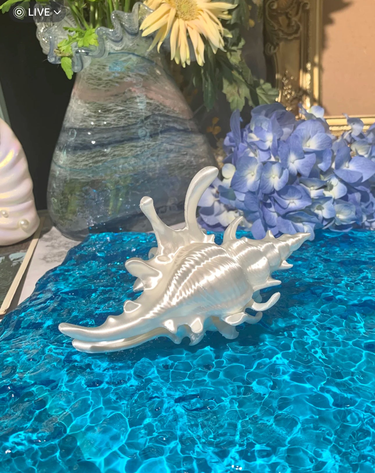 Sound of the ocean hair clips