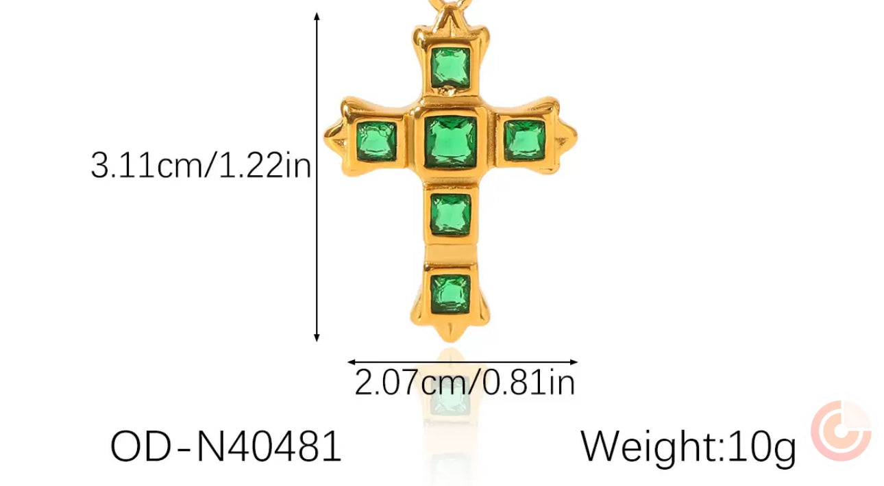 Green cross ring