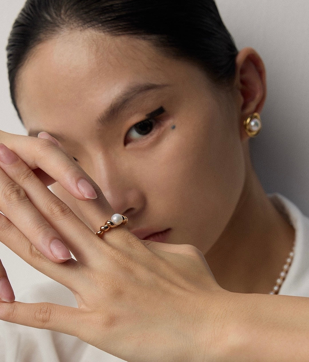 Treasure hunt pearl ring