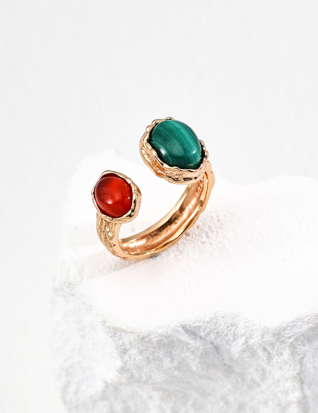 Malatu Malachite rings
