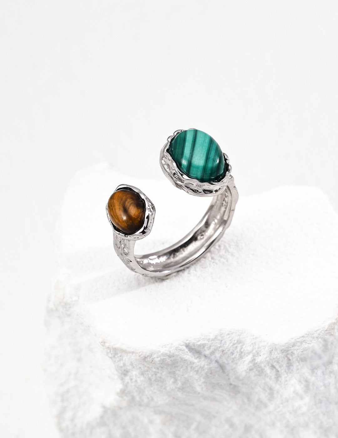 Malatu Malachite rings