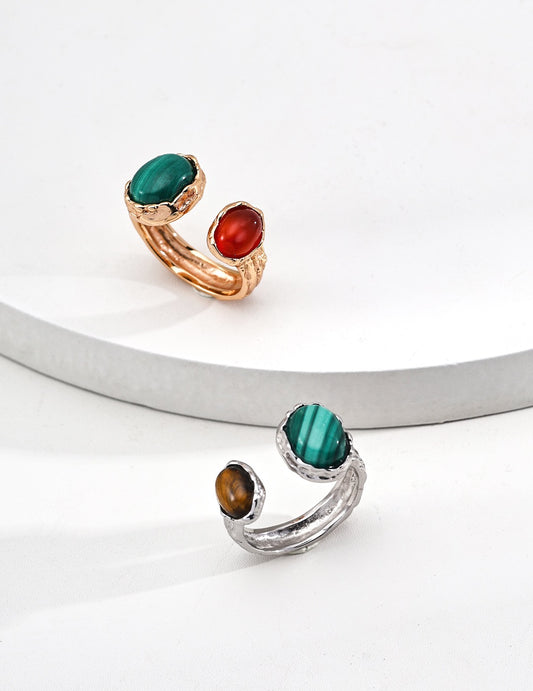 Malatu Malachite rings