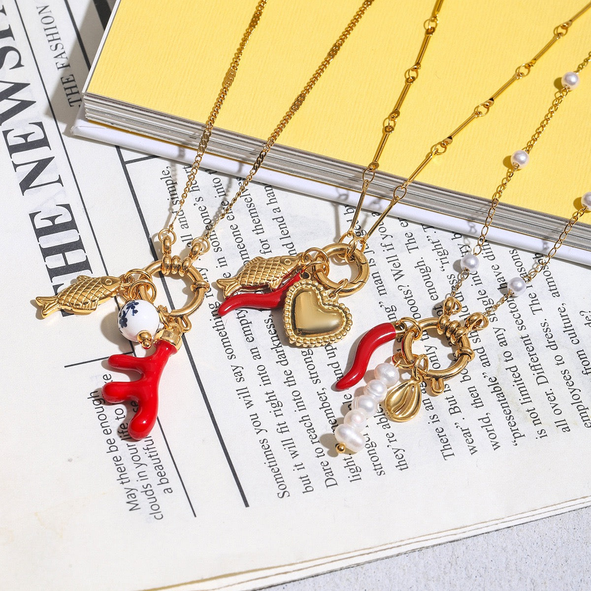 Charm chains necklace