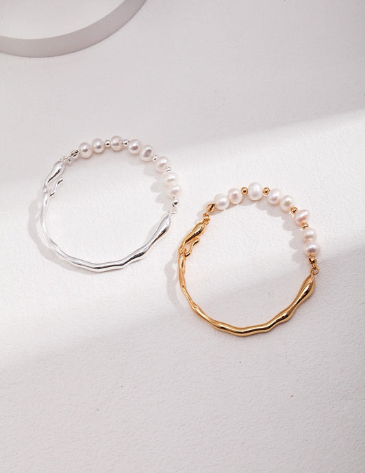 Vyla Bangle pearl bracelet