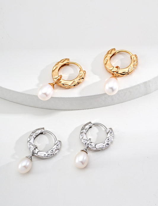Fullerton Hoop Pearl earrings