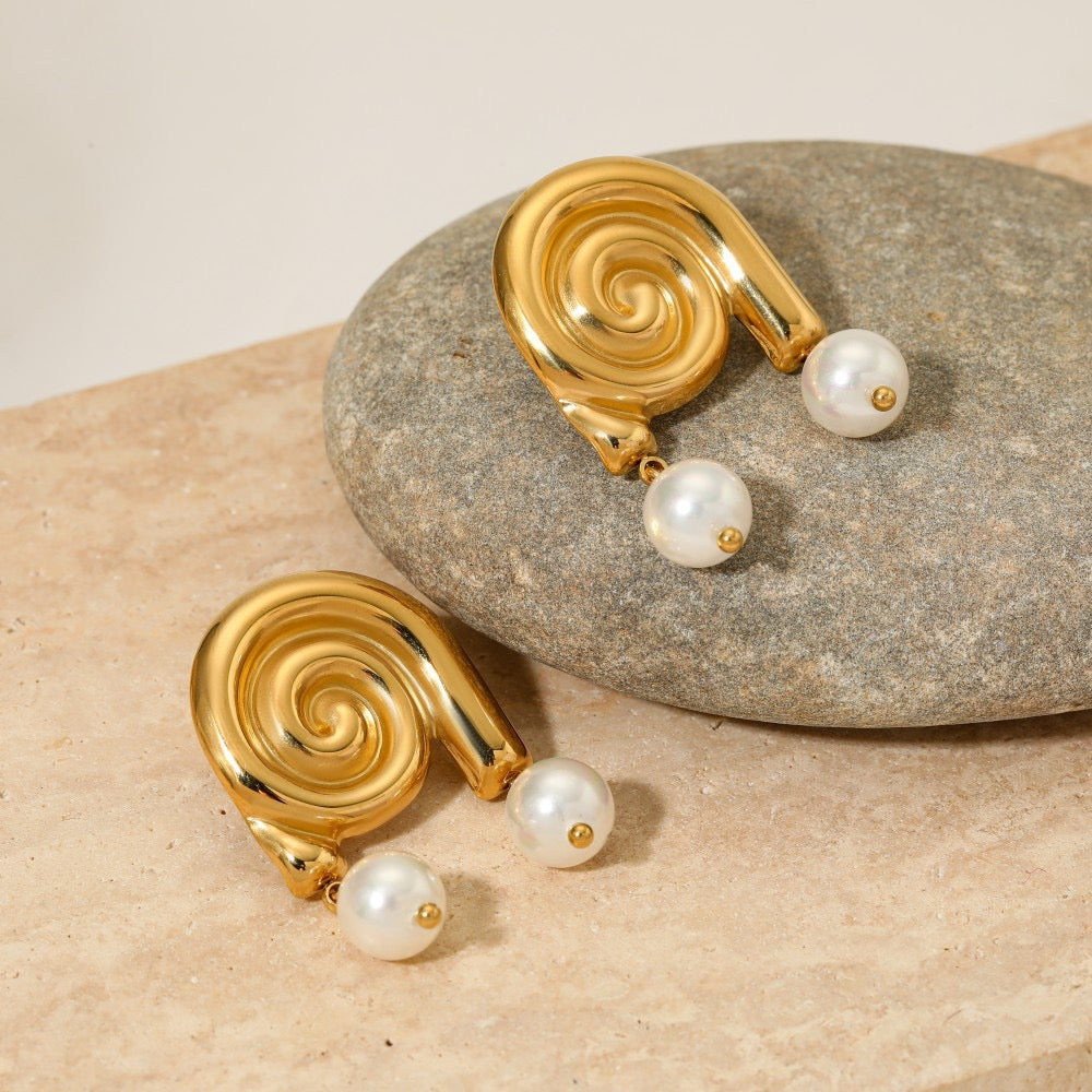 Sea snails earrings