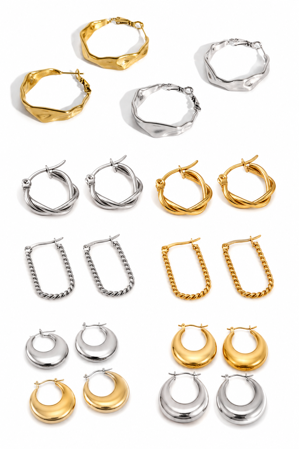 Classic chubby hoops