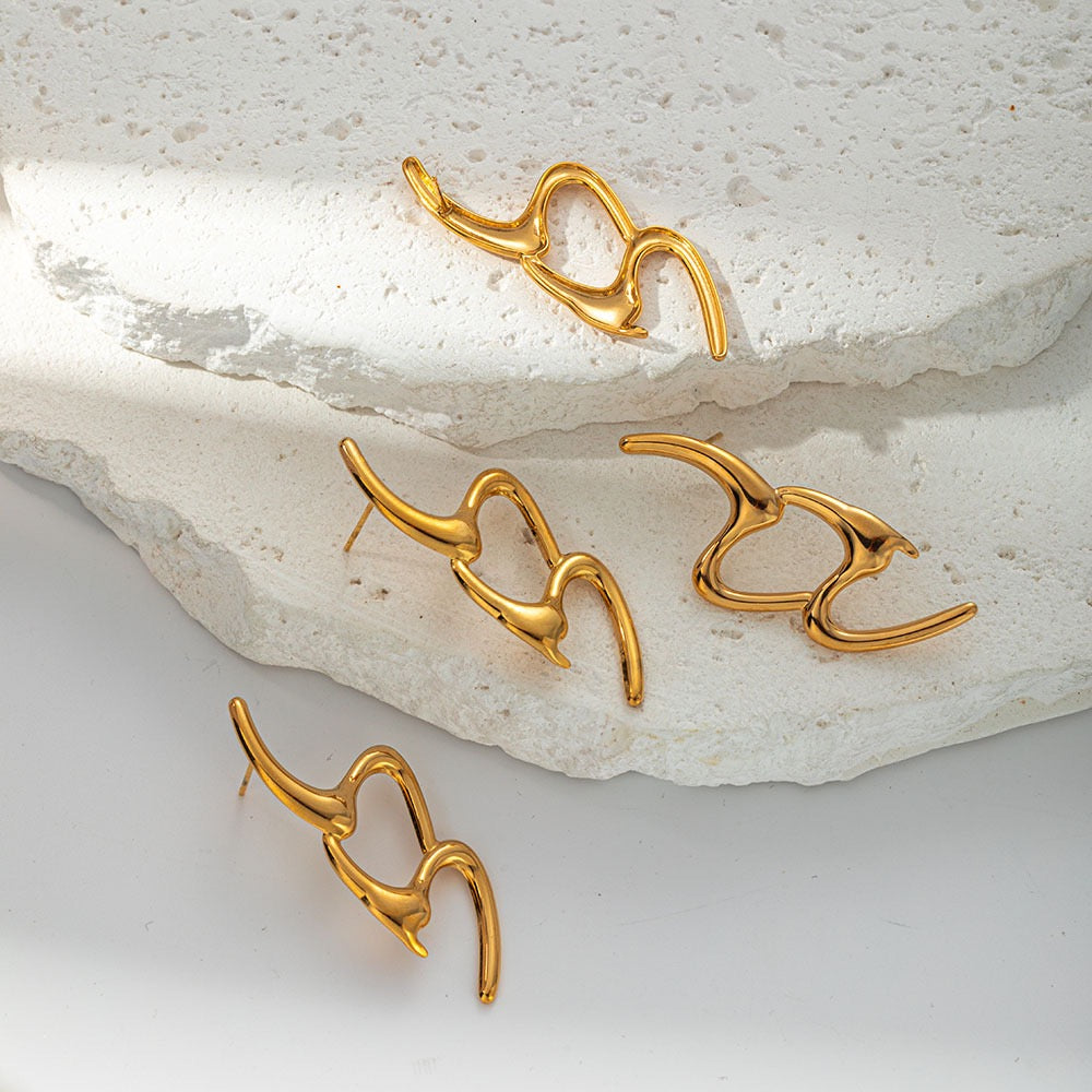 Lines concept earrings