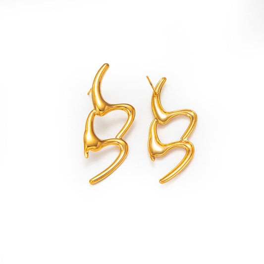 Lines concept earrings