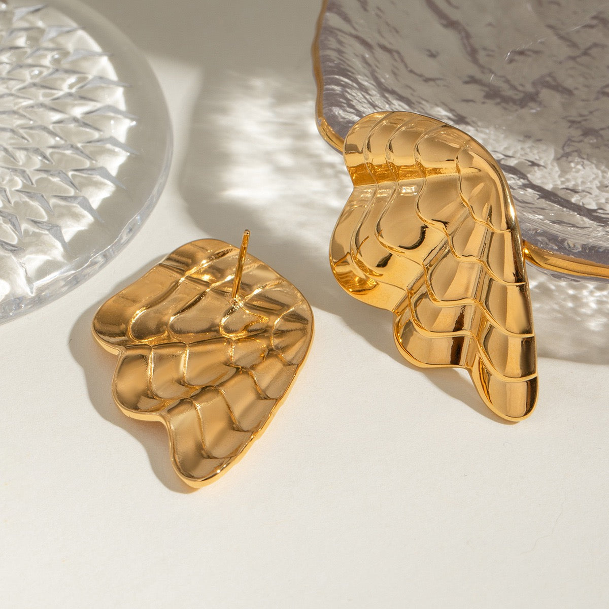 Shell wings earrings