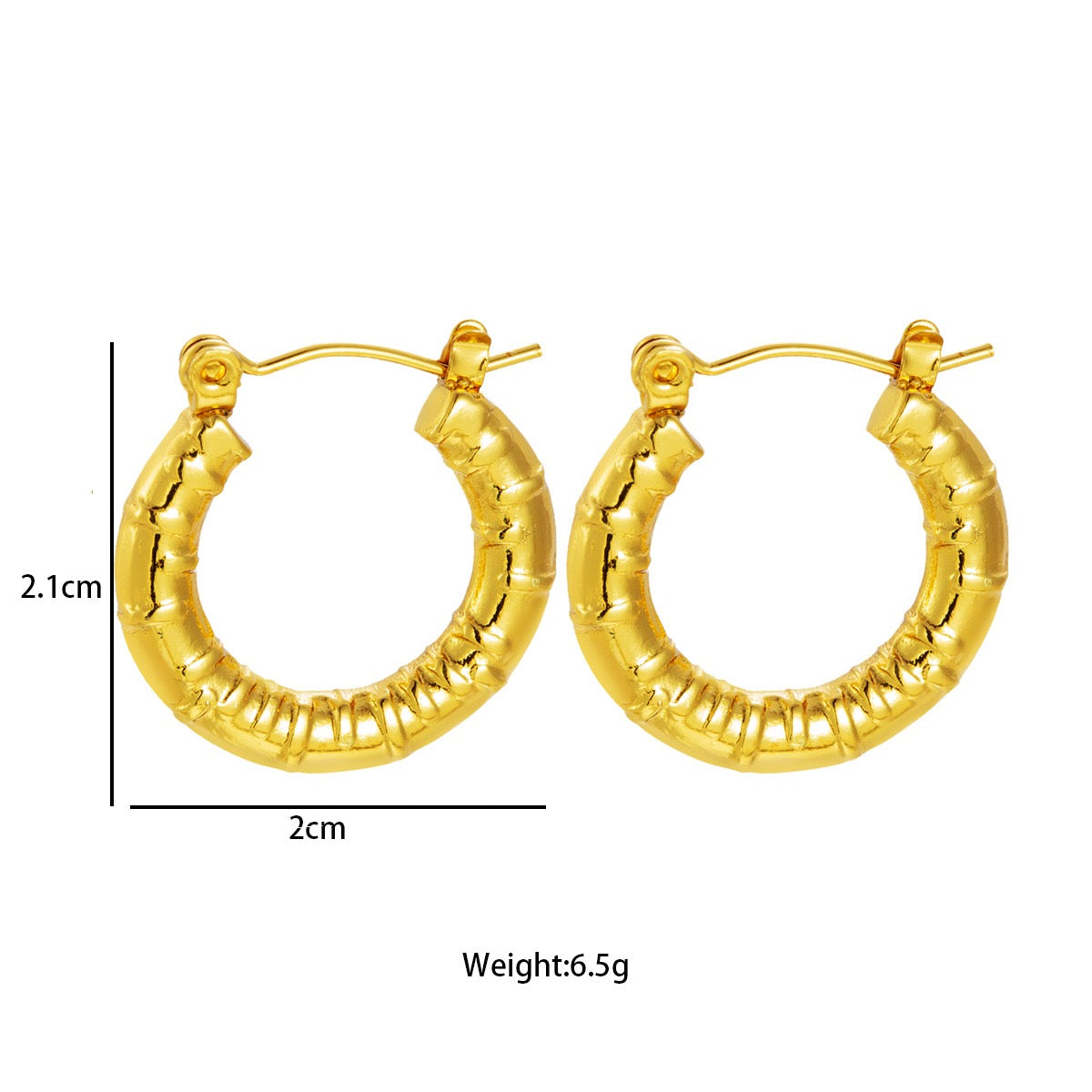 Classic dainty hoops