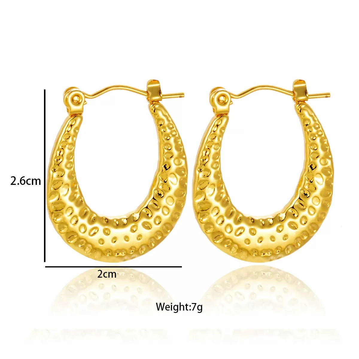 Lava oval hoops