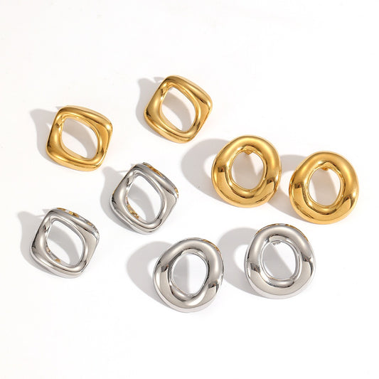 Statement hoop earrings