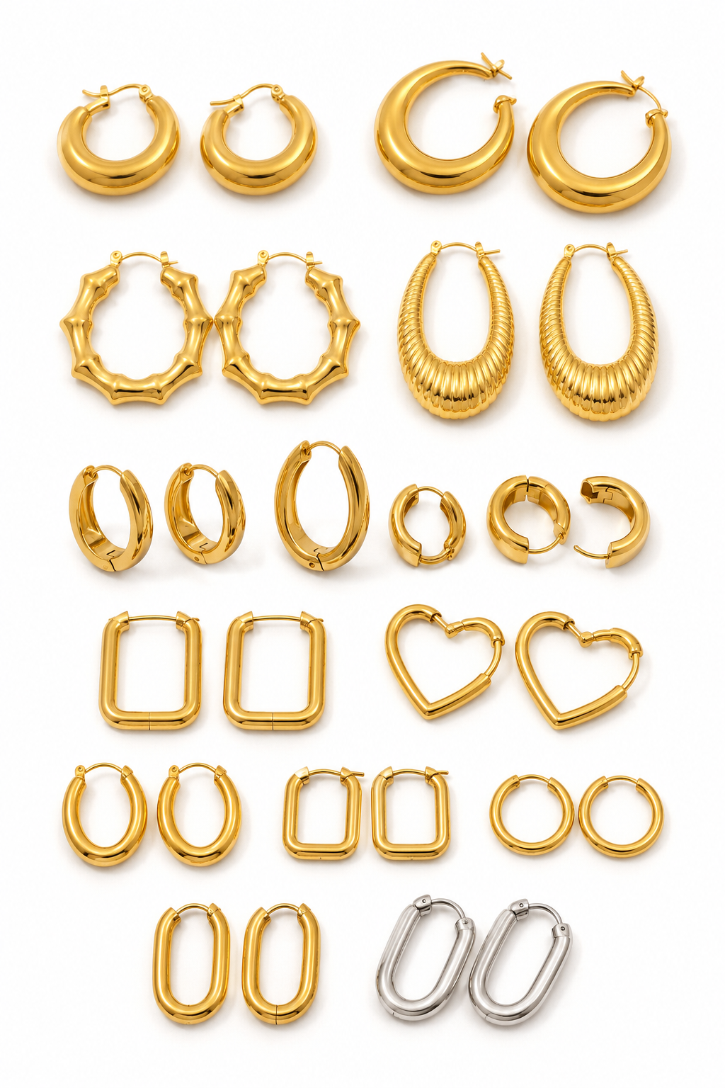 Classic shaped hoops