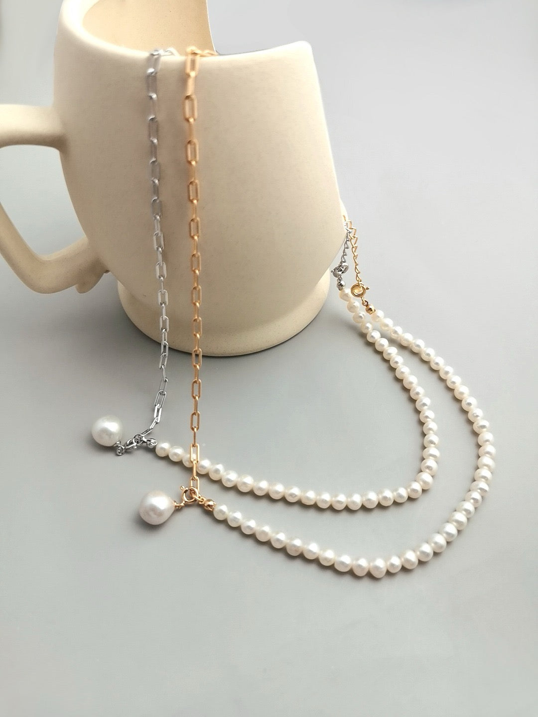 Gango Half chain Pearl set