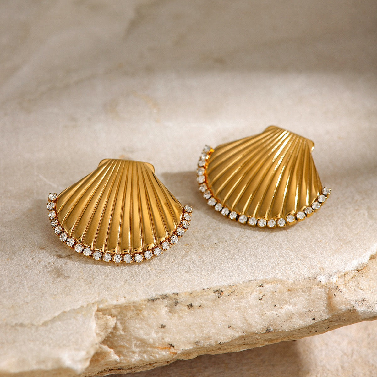 Ajia shel earrings