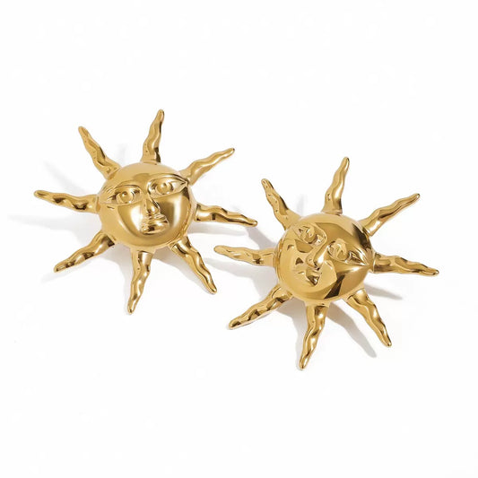 Perky sun earrings