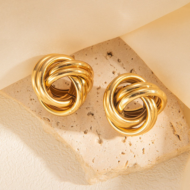 Knots earrings studs