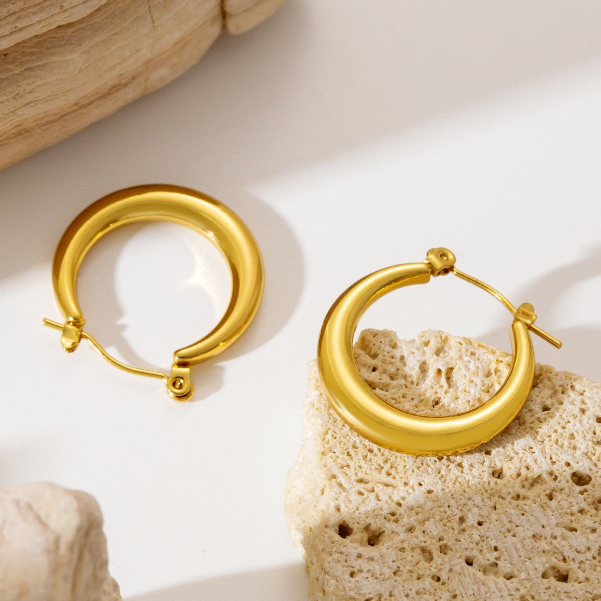 Classic dainty hoops