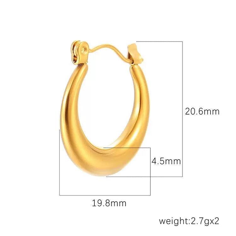 Classic dainty hoops