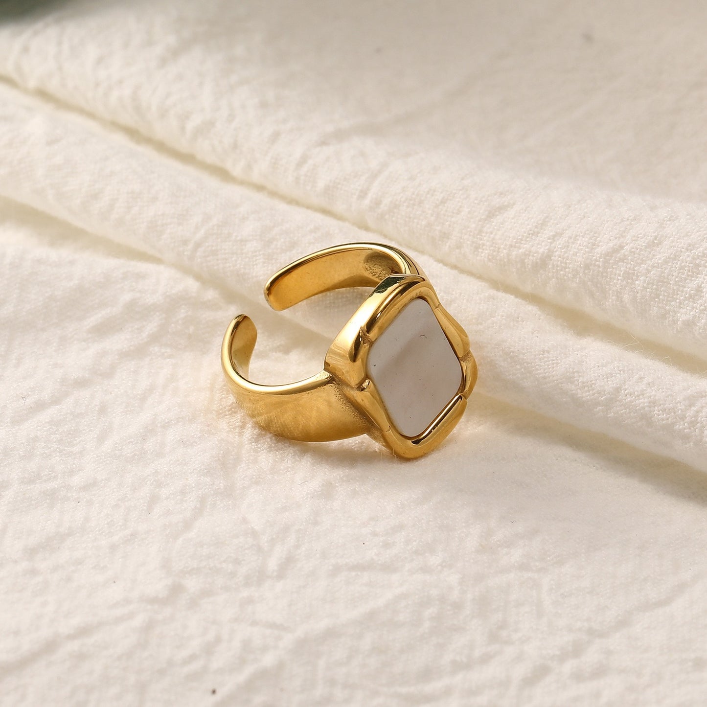 White shell ring