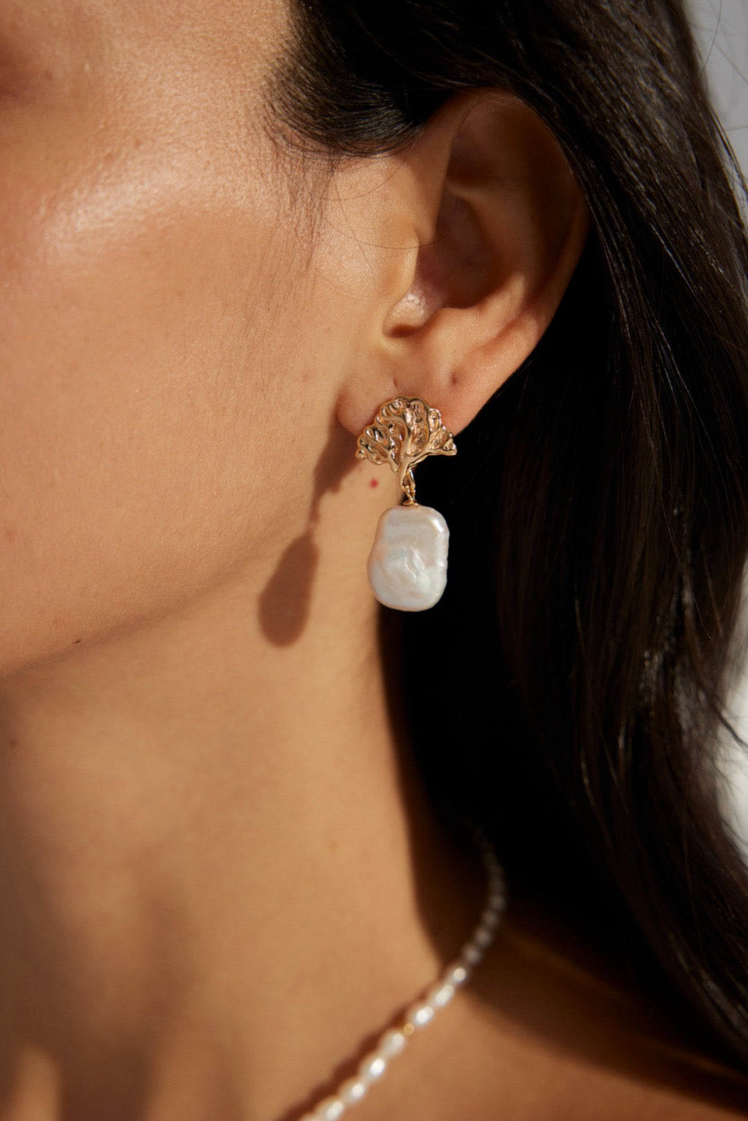Chippendale Tree Pearl earrings