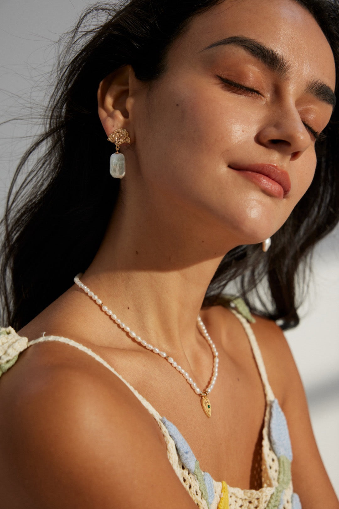 Chippendale Tree Pearl earrings