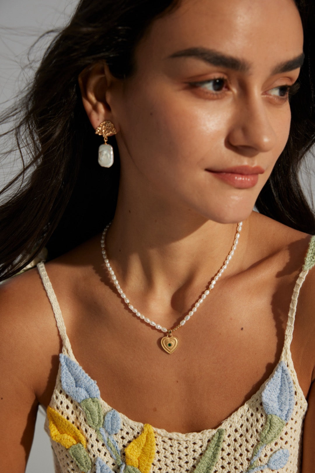 Chippendale Tree Pearl earrings