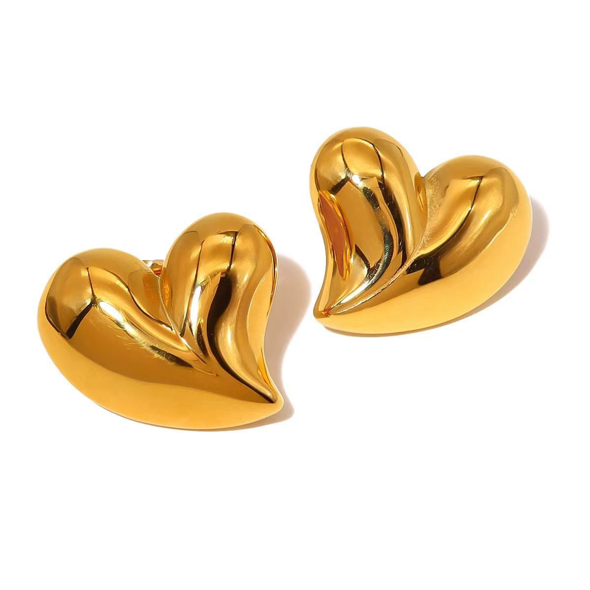 Titanic heart earrings