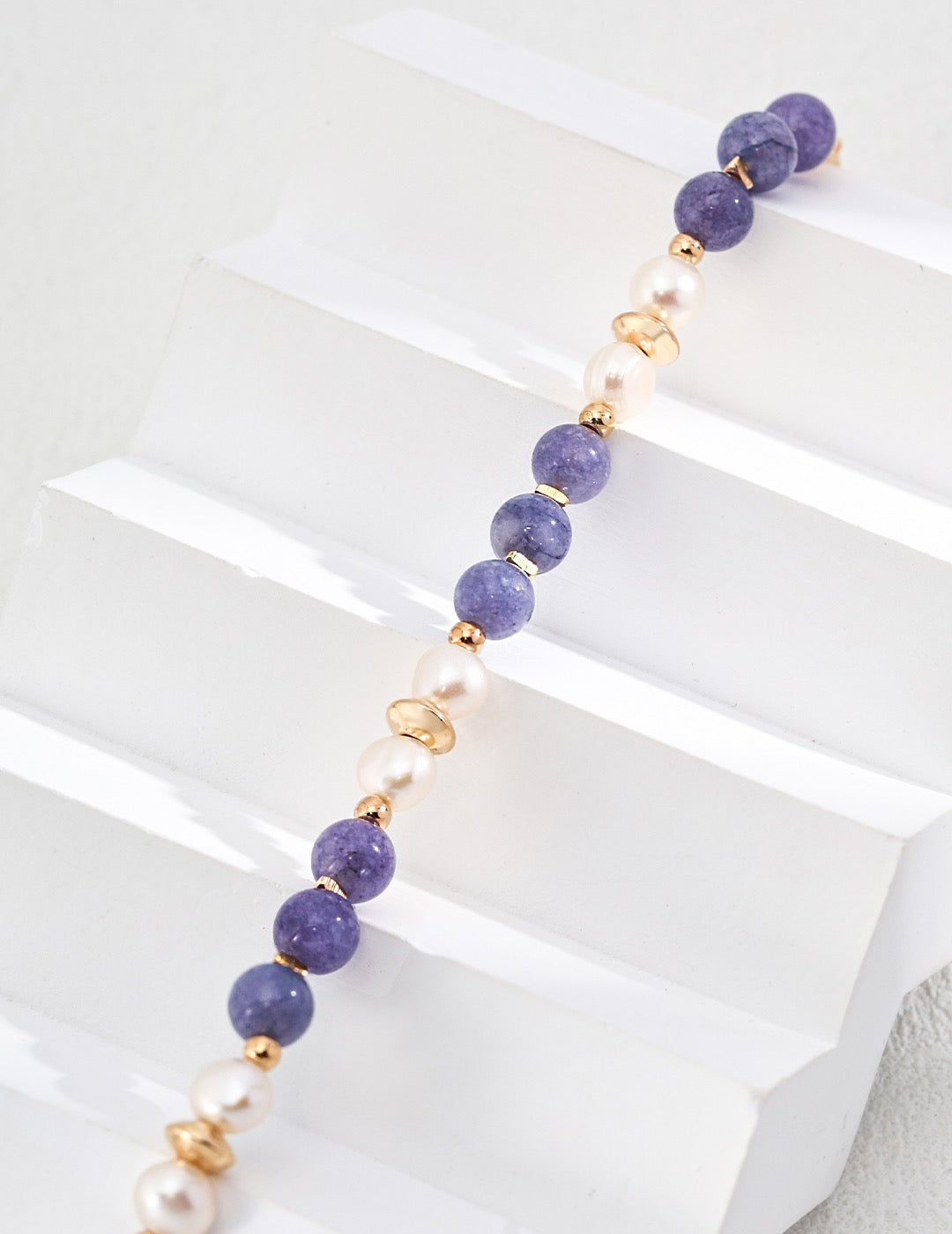 Selma Purple Kunzite Pearl bracelet