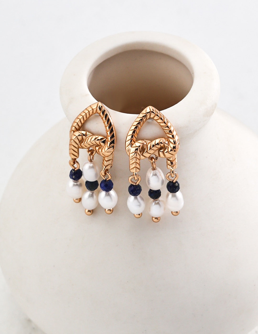 Cinderella Lapis handmade earrings